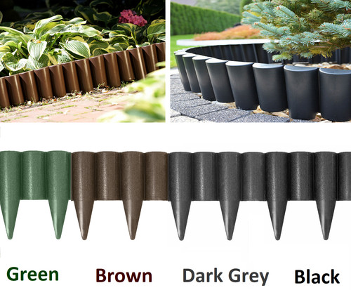 Long garden lawn palisade - 2.5m,