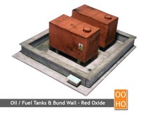 Oil diesel tanks bund wall - diesel,