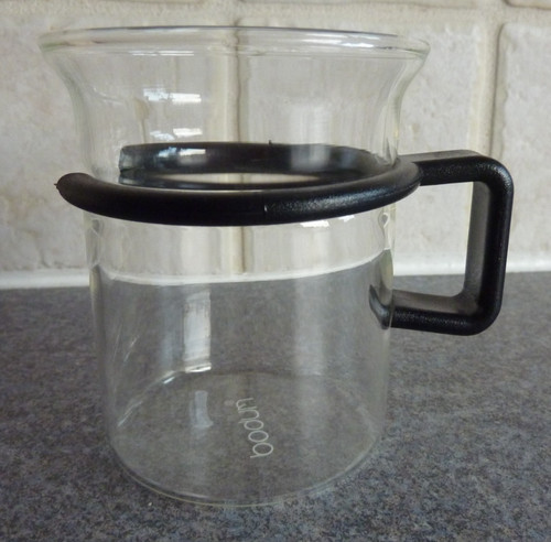 Bodum 5cm glass mug - in, black