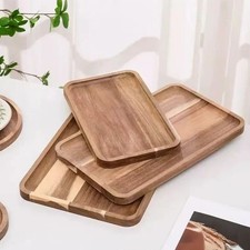 Rectangle wooden tea tray - rectangle,