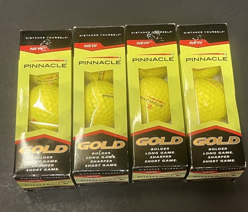 Pinnacle gold golf balls - gold,