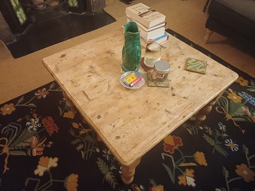 Pine coffee table - coffee,