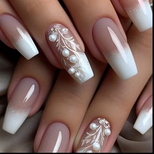 Glossy Long Press On Nails