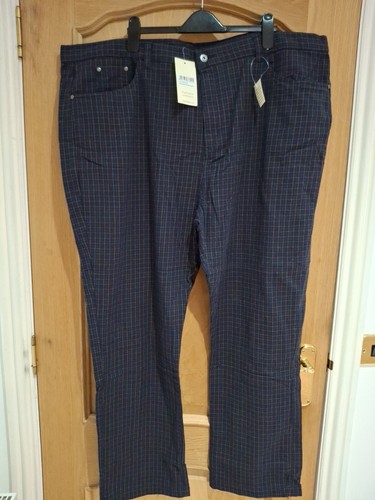 Check stretch jeans navy size - check,