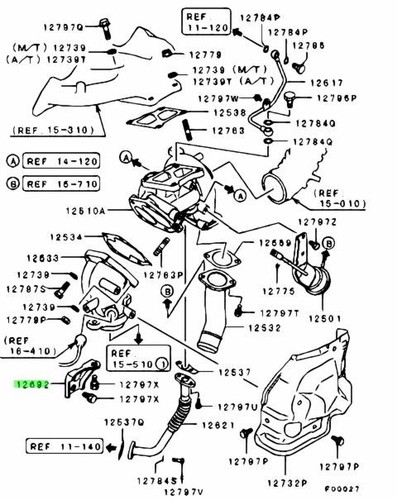 Bracket for mitsubishi - t/c,