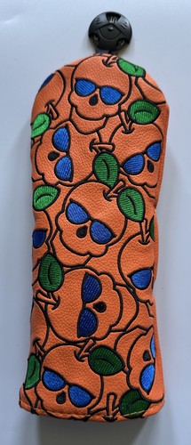 Orange skull golf hybrid - skull,