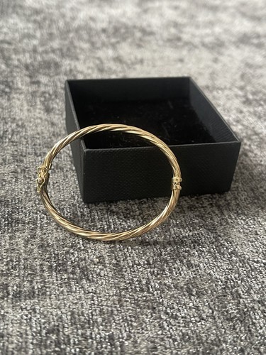 Vintage 9ct gold - baby, bangle