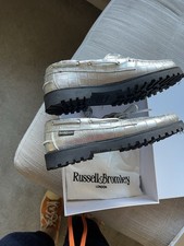 Gorgeous Silver Russell & Bromley Loafers, Brand New