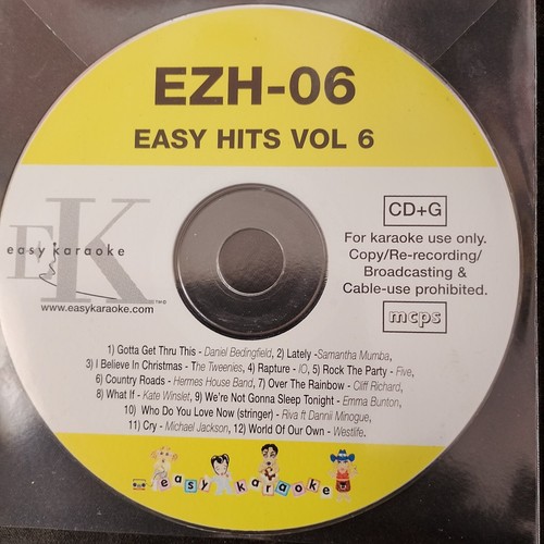 Karaoke cdg discs used