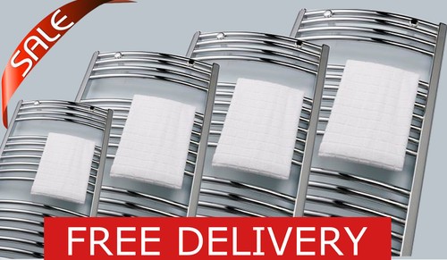 Chrome heated towel rail - heated,