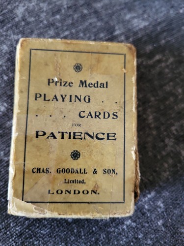 Old patience playing cards - playing,