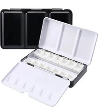 Empty Watercolor Palette With