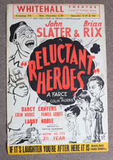 Whitehall Theatre Brian Rix Farce, Reluctant Heroes Large Poster, Original 1950s