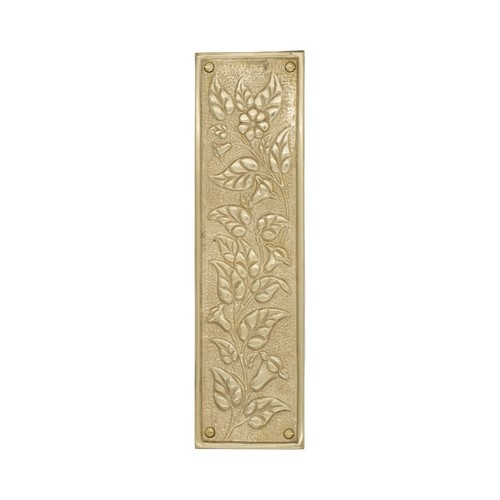 Solid brass push plate with - push,