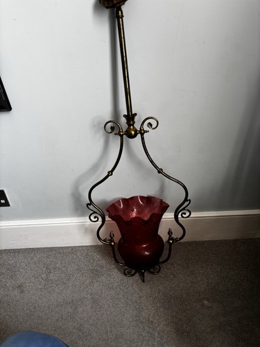 Victorian rose pink glass - victorian,