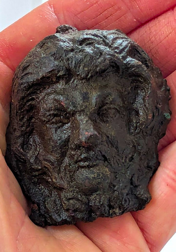 Roman bronze figurative mount