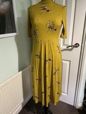 Warehouse Mustard Dress UK12 -