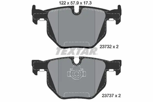 Brake pads 2373201 textar for - brake,