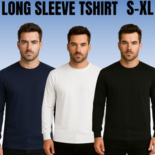 Mens Boys Long Sleeve Cotton