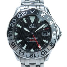 OMEGA WATCH SEAMASTER GMT CHRONOMETER 2834.50 AUTOMATIC STAINLESS STEEL MEN'S