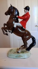 Beswick Huntsman On Rearing Horse 868 With Gloss Finish been restored