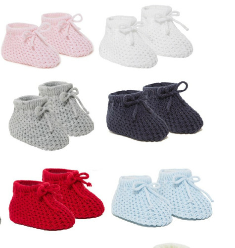 Newborn baby booties boy - newborn,