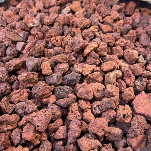 800l volcanic lava rock red - rock, |
