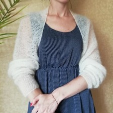 Wedding knitted mohair shrug