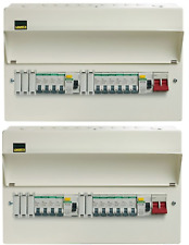 Crabtree Loadstar 15 Way Dual RCD Consumer Unit 100A Main Switch LSDR15BUB10