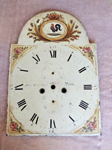 Antique grandfather clock dial - antique,