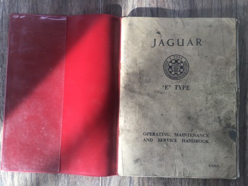 Jaguar type owners manual - e-type,