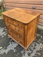 Victorian Commode Chest With Porcelain Waste Bowl Doubles As A Seat Nice Patina