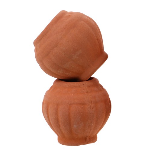2pcs mini red terracotta - terracotta, pots