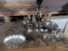 Job-lot Metal Ware Brass Copper Plated Pewter , Vintage & Collectable Patina