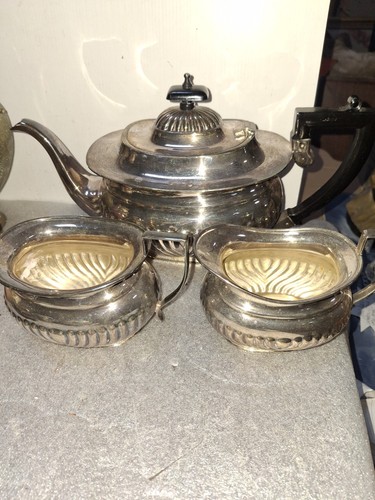 Silver plated tea - silver, 3-piece