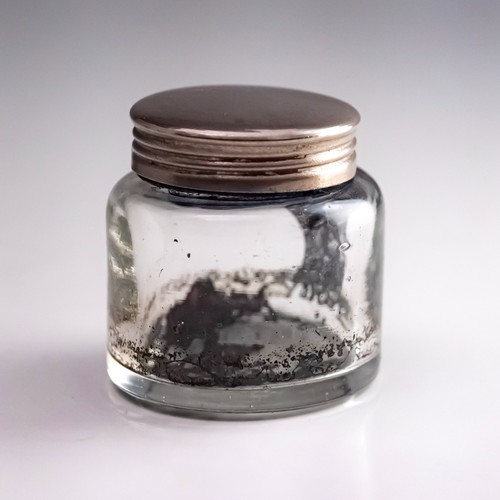 Antique glass inkwell - inkwell, small
