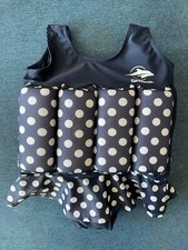 Konfidence Swim Jacket Swimming Costume Baby Girl Age 12-24 Months Navy White