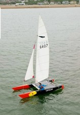 Dart 18 Catamaran with road trailer &  launching wheels