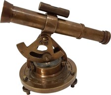 Vintage brass theodolite - vintage,
