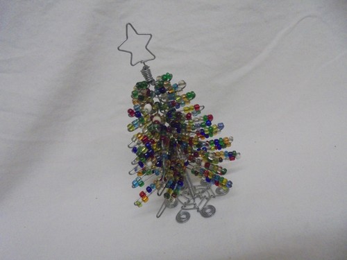 Vintage wired glass bead - wired,