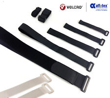 VECLRO® Brand Straps with the plastic Buckle Band luggage Strap Black or White