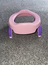 Pink folding girl travel small potty toilet holiday car camping beach  packable