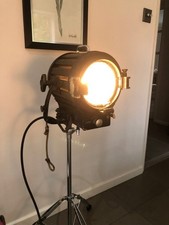 Vintage Mole Richardson 406 Solar Spot or Flood Theatre light with stand