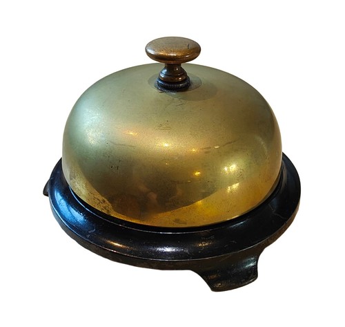 Vintage desk bell hotel - desk, /