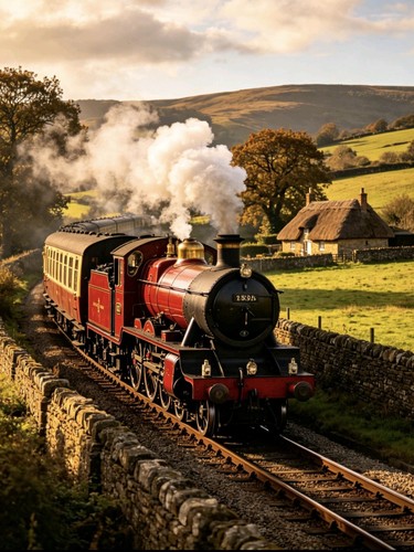 Steam train early - steam,