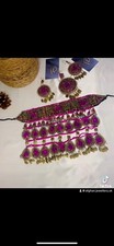 Pink Afghan Jewellery Set With