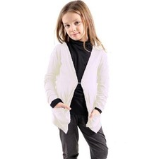 GIRLS KIDS NEW LOVELY OPEN BOYFRIEND CARDIGANS TOP CASUAL PARTY SHRUG  5-13