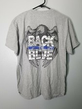Mens L Back The Blue T-Shirt