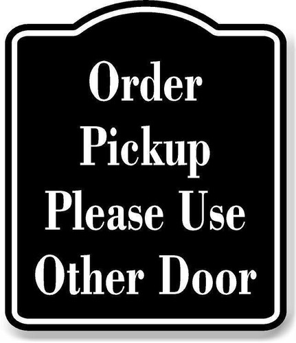 Order pickup please use - please,