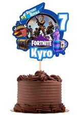 Fortnite Cake Topper Personalised Name And Age For Birthdays Cake Decoration